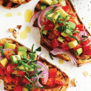 Bean bruschetta