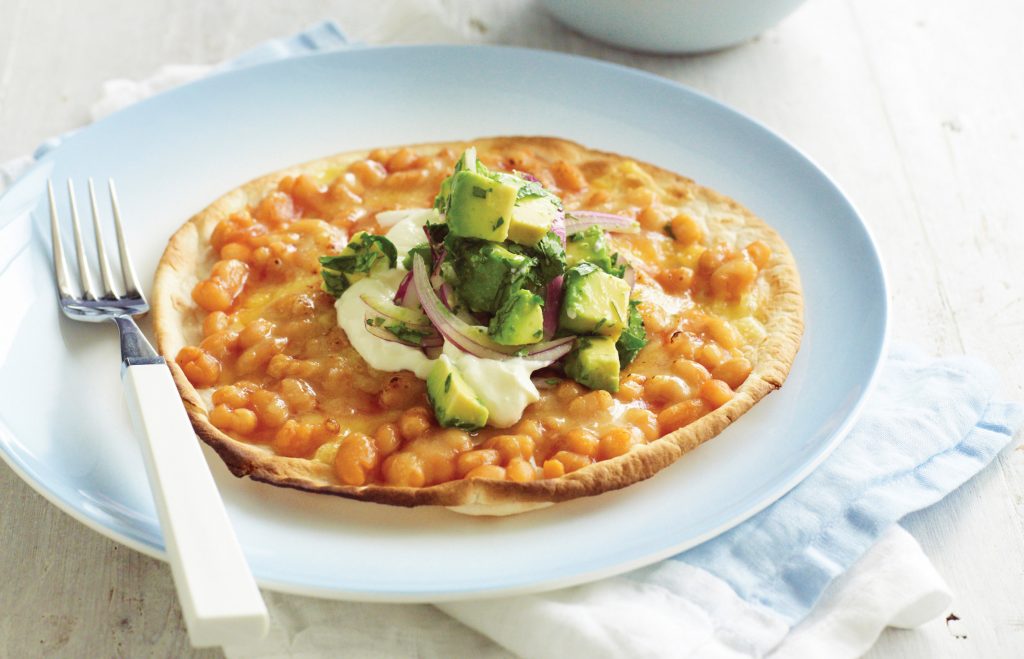 Baked bean pizza Baked bean pizza