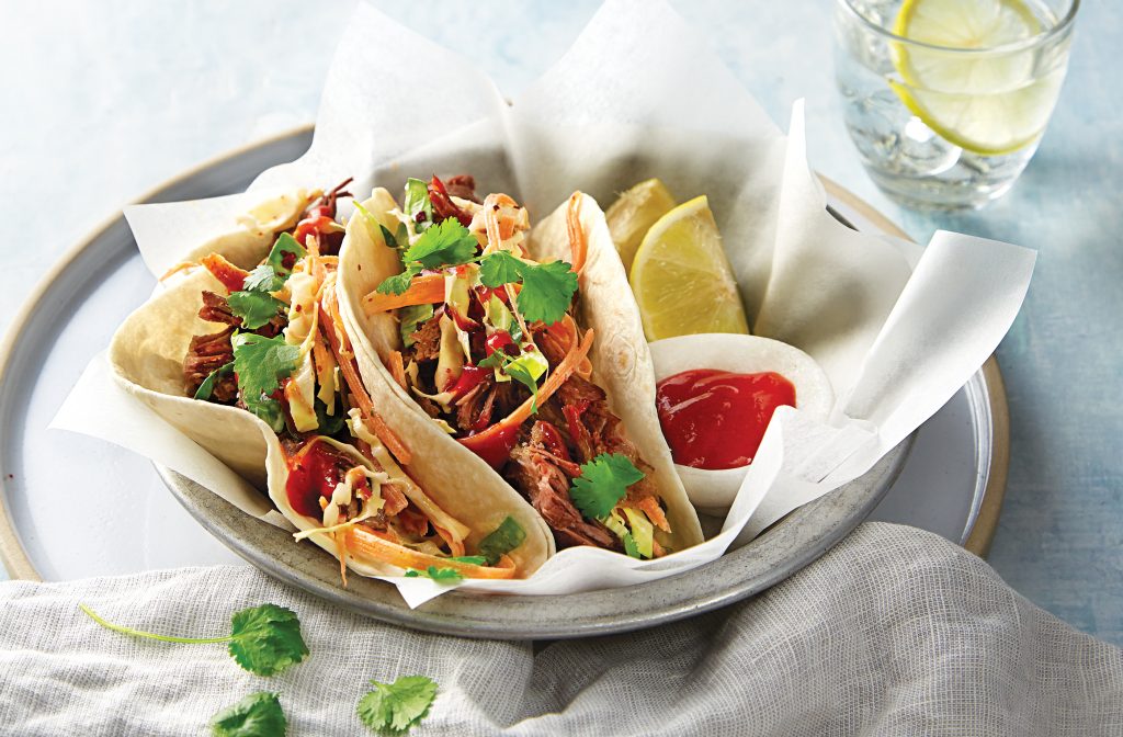 Beef and kimchi tacos Beef and kimchi tacos