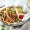 Beef and kimchi tacos