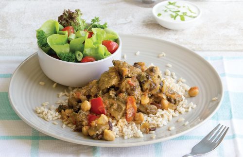 Beef curry with rice