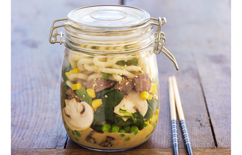 Beef udon noodles Beef udon noodles
