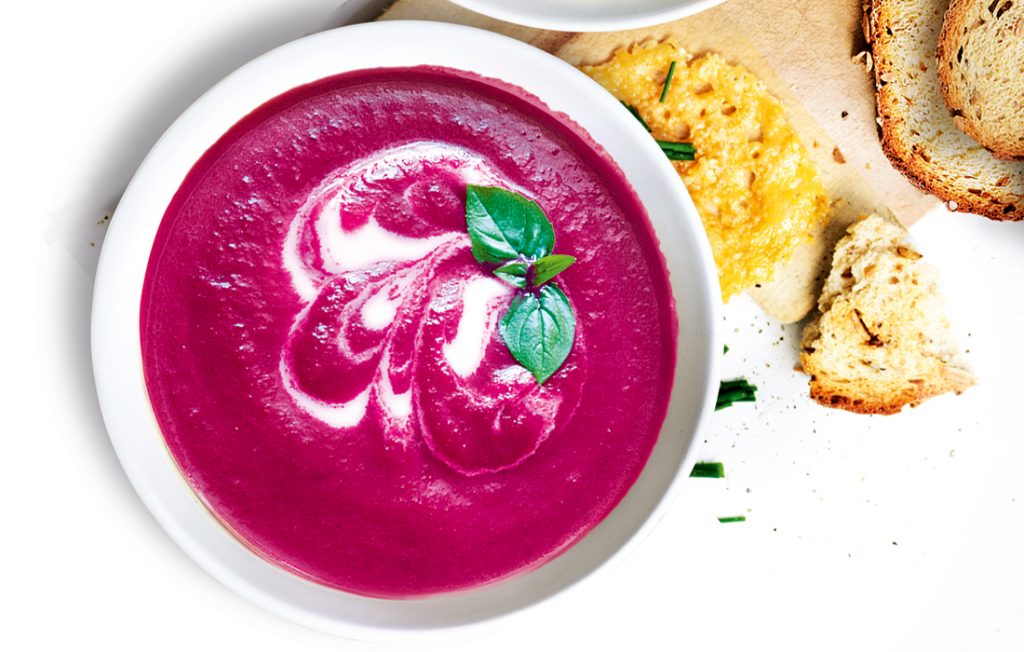 Beetroot, apple and ginger soup Beetroot, apple and ginger soup