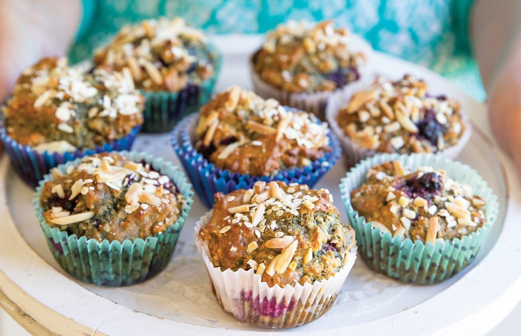 Berry nut chia muffins Berry nut chia muffins