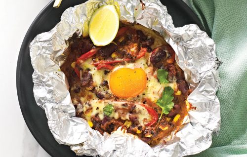 Campfire huevos rancheros