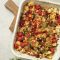 Cauliflower bake with cheesy topping