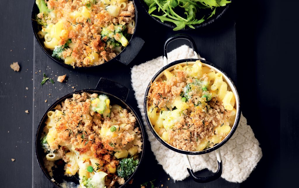 Cauliflower mac ’n’ cheese with rye crumbs Cauliflower mac ’n’ cheese with rye crumbs