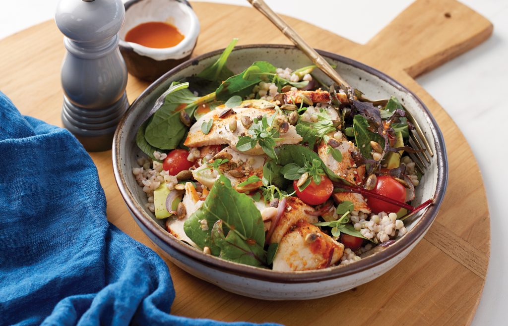 Smoky paprika chicken and avocado salad Smoky paprika chicken and avocado salad