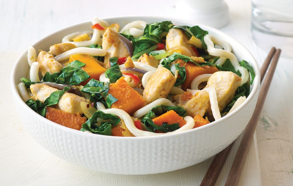 Chicken and pumpkin stir-fry Chicken and pumpkin stir-fry