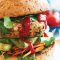 Chicken, chilli and coriander burgers