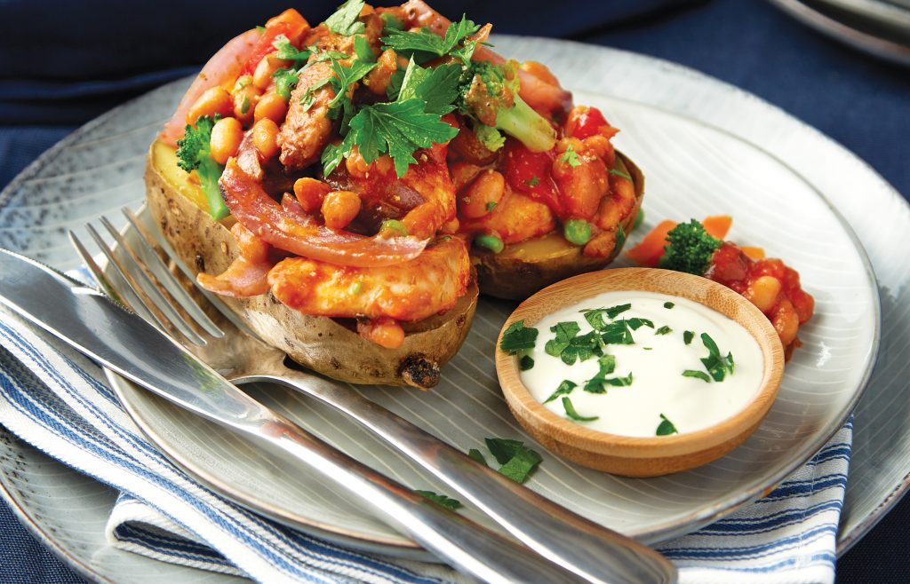 Chicken fajita stuffed potatoes Chicken fajita stuffed potatoes