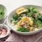 Chicken noodle and dumpling soup