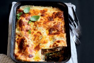 Chicken, pumpkin and ricotta lasagne