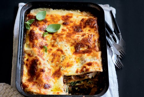 Chicken, pumpkin and ricotta lasagne