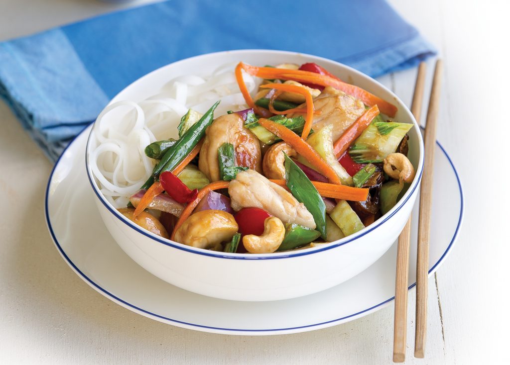 Chicken with cashew nuts and vegetables Chicken with cashew nuts and vegetables
