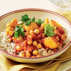 Chickpea and cauliflower curry