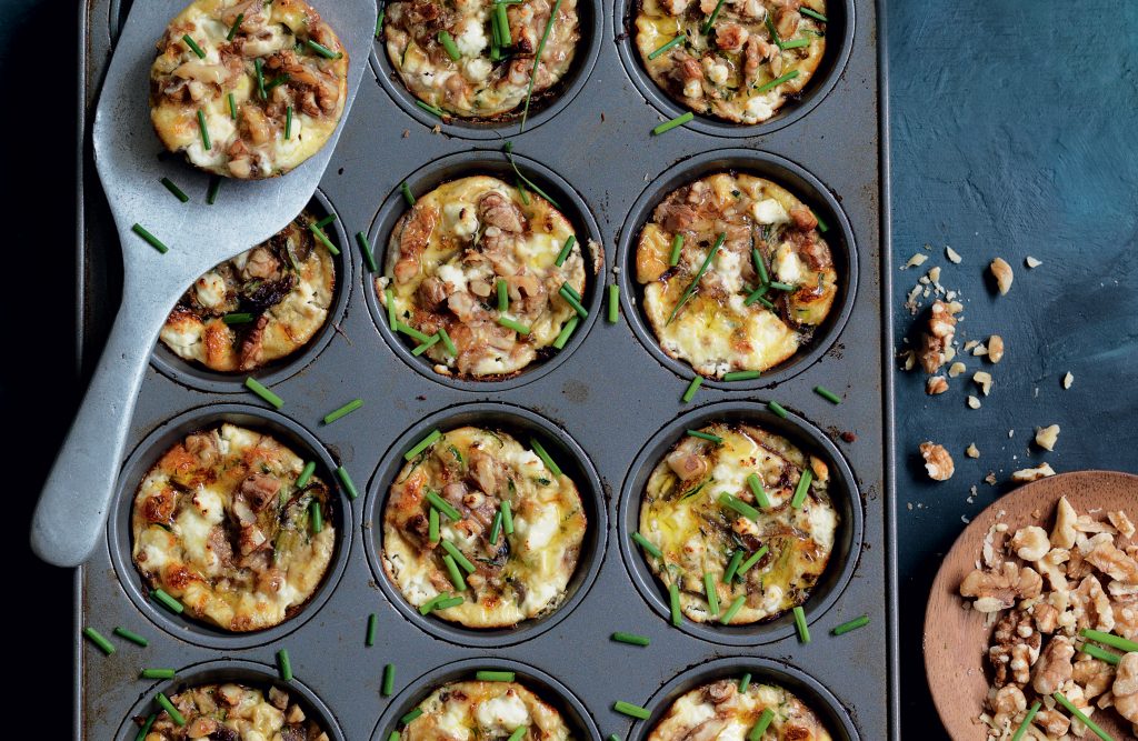 Zucchini and goat’s cheese mini frittatas Zucchini and goat’s cheese mini frittatas