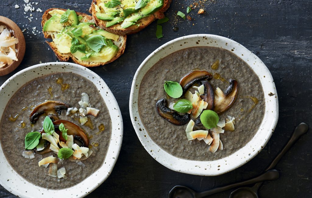 Creamy mushroom and coconut soup Creamy mushroom and coconut soup
