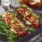 Eggplant stack with mozzarella