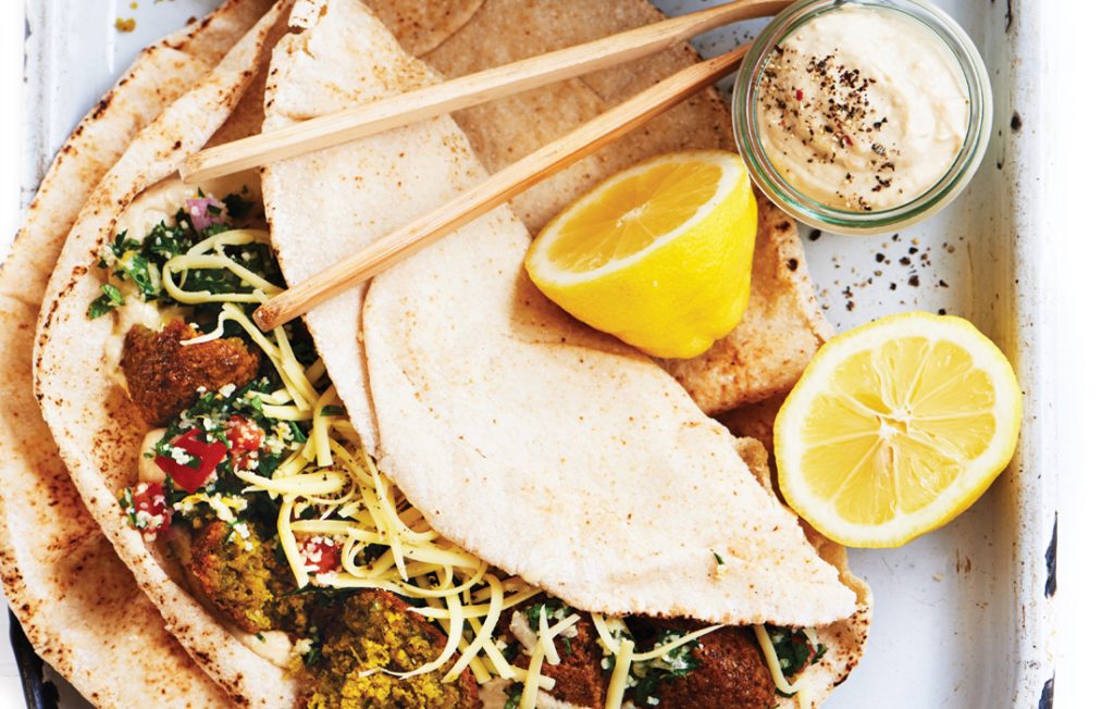 Falafel and tabouli wrap Falafel and tabouli wrap
