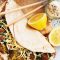 Falafel and tabouli wrap