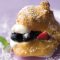 Fruit-filled choux puffs