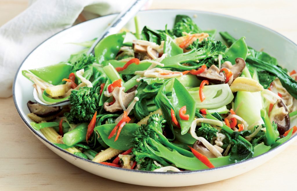 Garlic-ginger vege stir-fry Garlic-ginger vege stir-fry