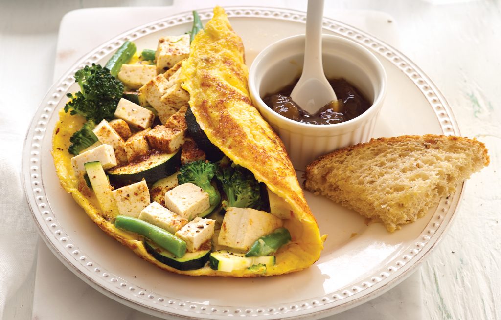 Green vege omelette Green vege omelette