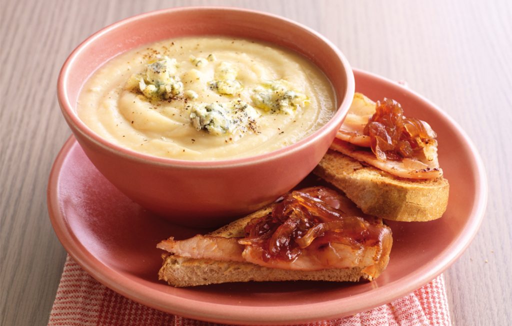 HFG cauliflower and blue cheese soup HFG cauliflower and blue cheese soup