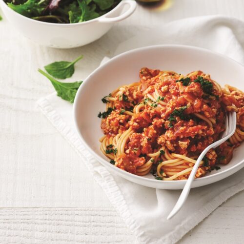 Chicken spaghetti bolognese