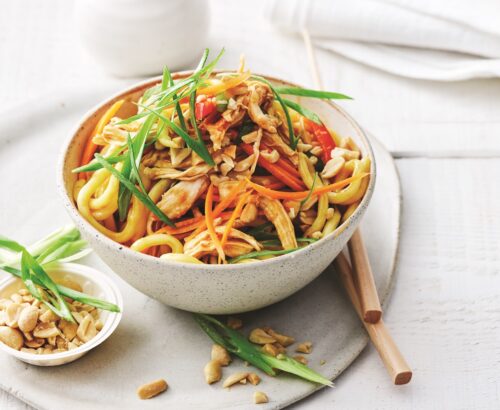 Asian chicken noodle salad