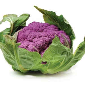 In season early winter: Yuzu and purple cauliflower