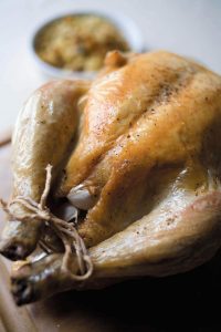 Lemon and garlic roasted chicken