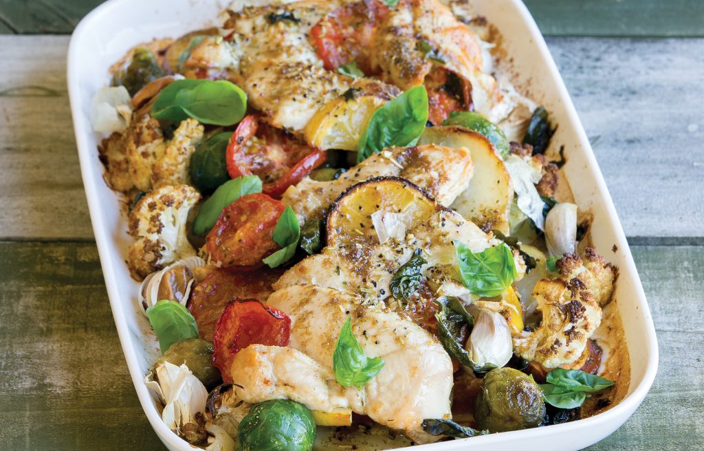 Lemon chicken vege bake Lemon chicken vege bake