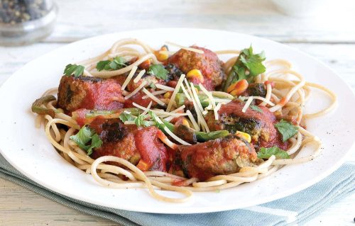 Meatballs with spaghetti