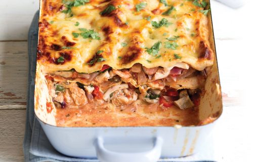 Mixed fish lasagne