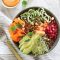 Nutty courgette ‘noodle’ bowl