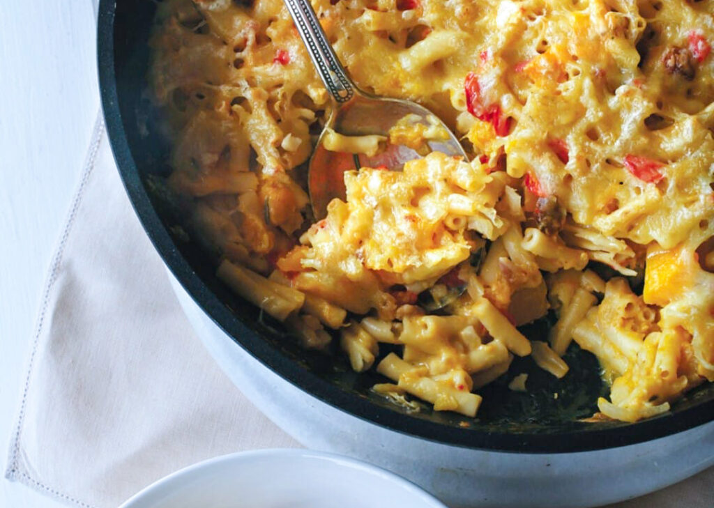 One-pan pumpkin pasta bake One-pan pumpkin pasta bake