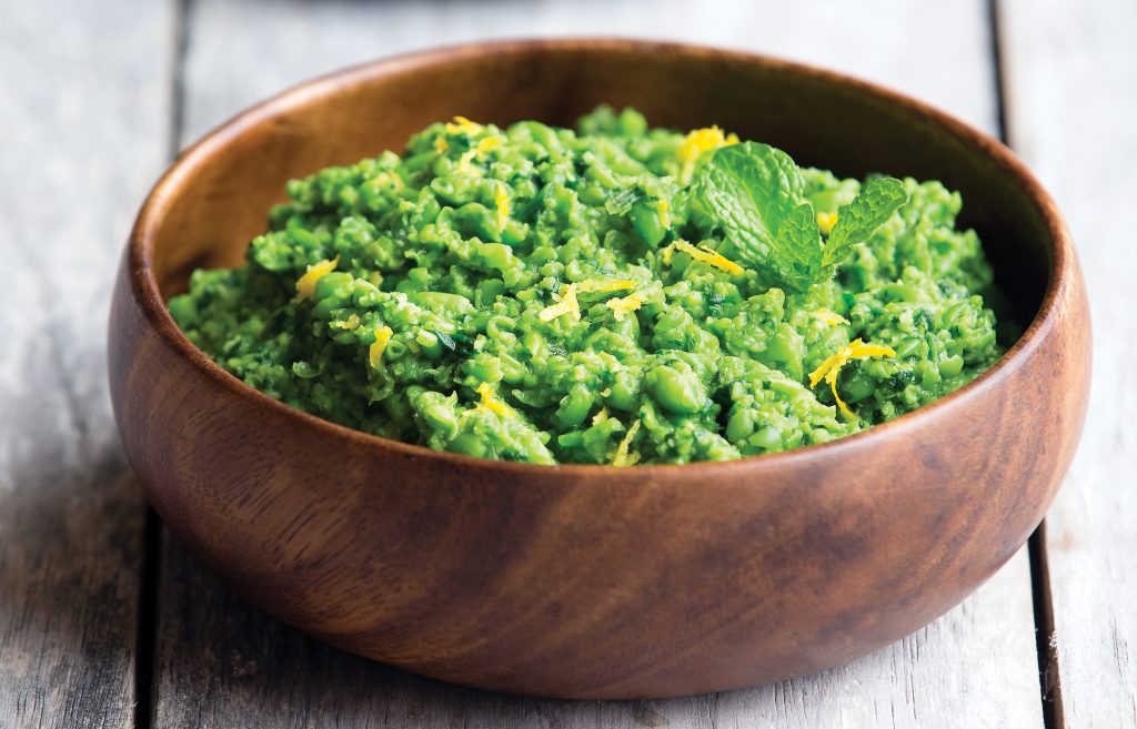 Pea, mint and spinach mash Pea, mint and spinach mash