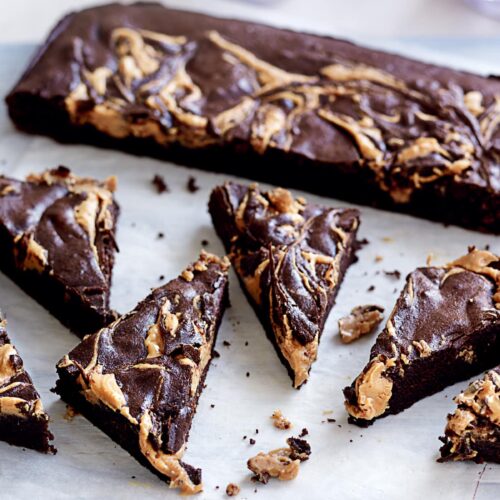 Peanut butter brownies