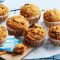 Pear, raisin and carrot muffins