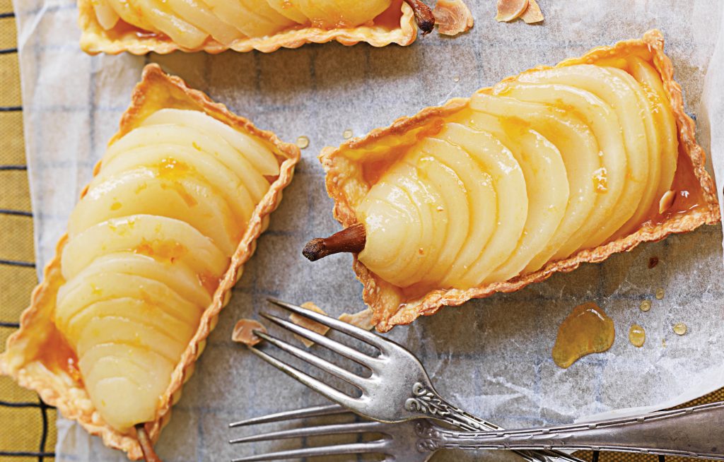 Poached pear tarts Poached pear tarts