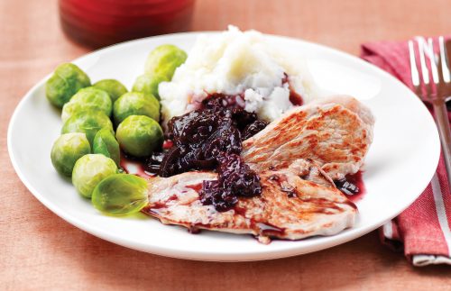 Pork with tamarillo sauce