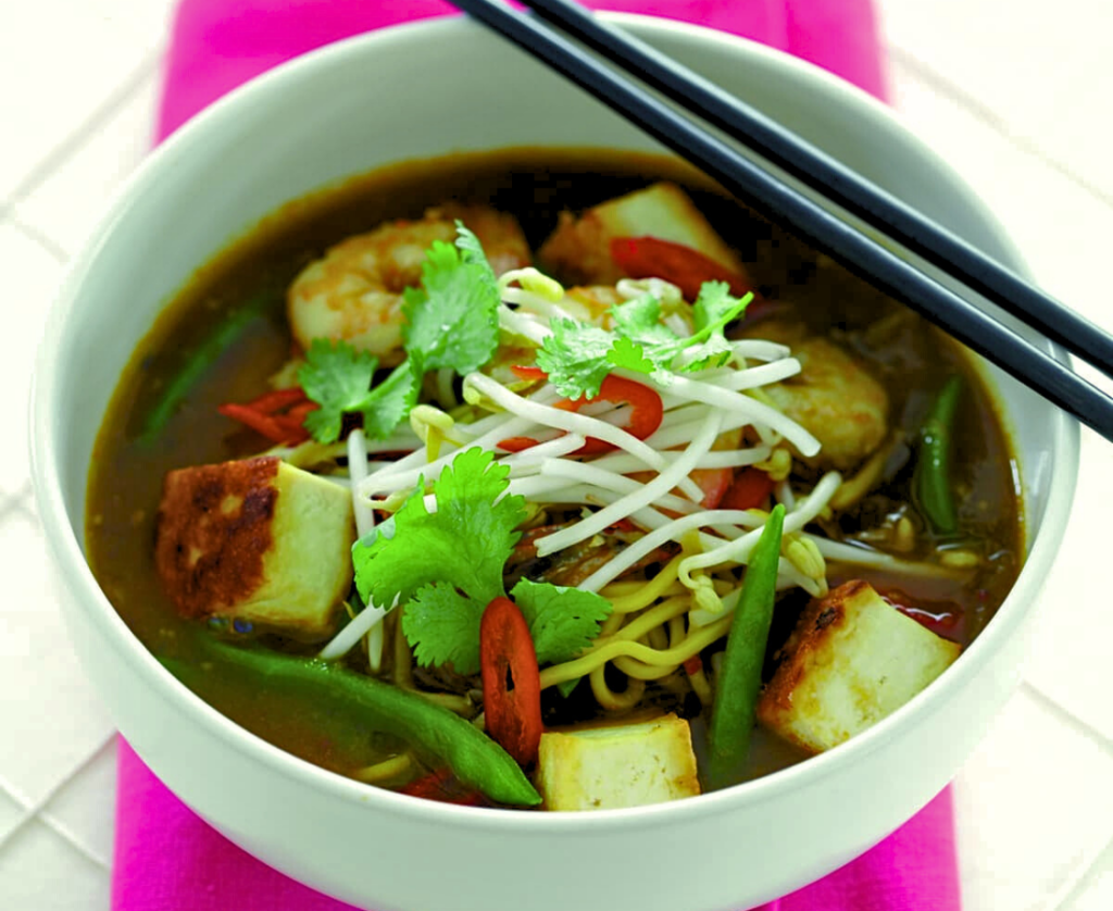 Prawn, coriander and chilli laksa Prawn, coriander and chilli laksa