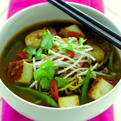 Prawn, coriander and chilli laksa