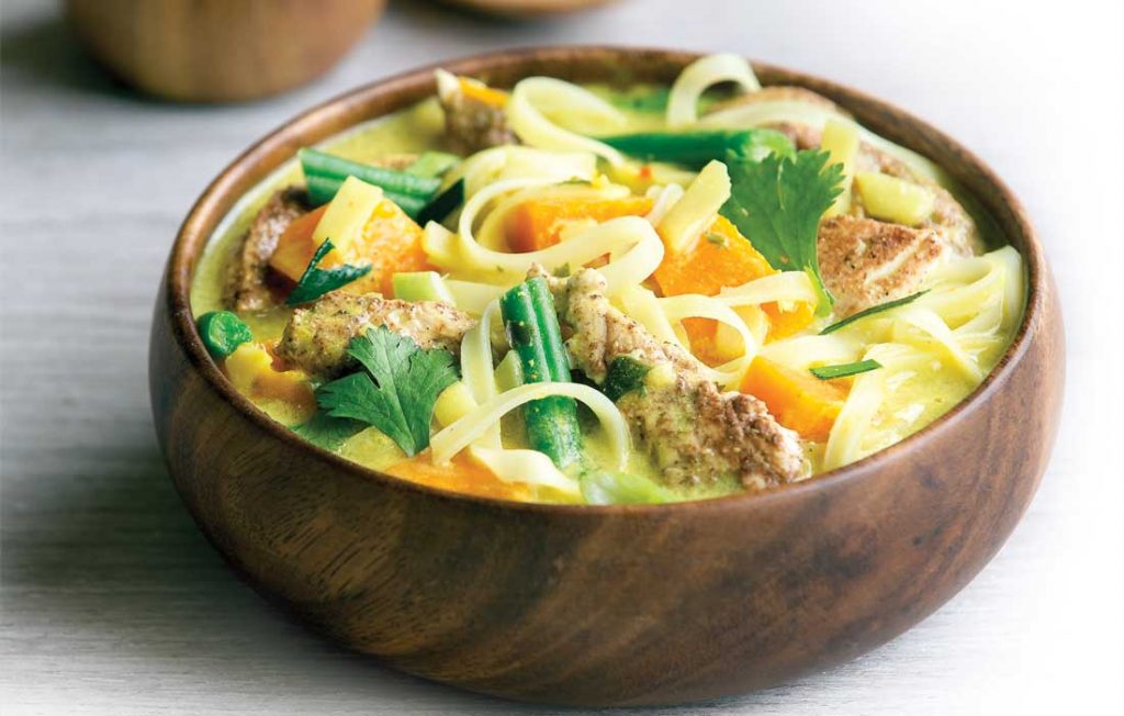 Quick chicken laksa Chicken laksa soup