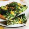 Quick vege frittata with pesto