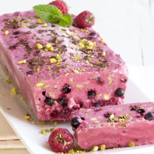 Raspberry cassata loaf