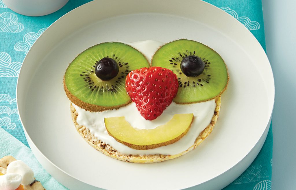 Rice cake funny faces Rice cake funny faces