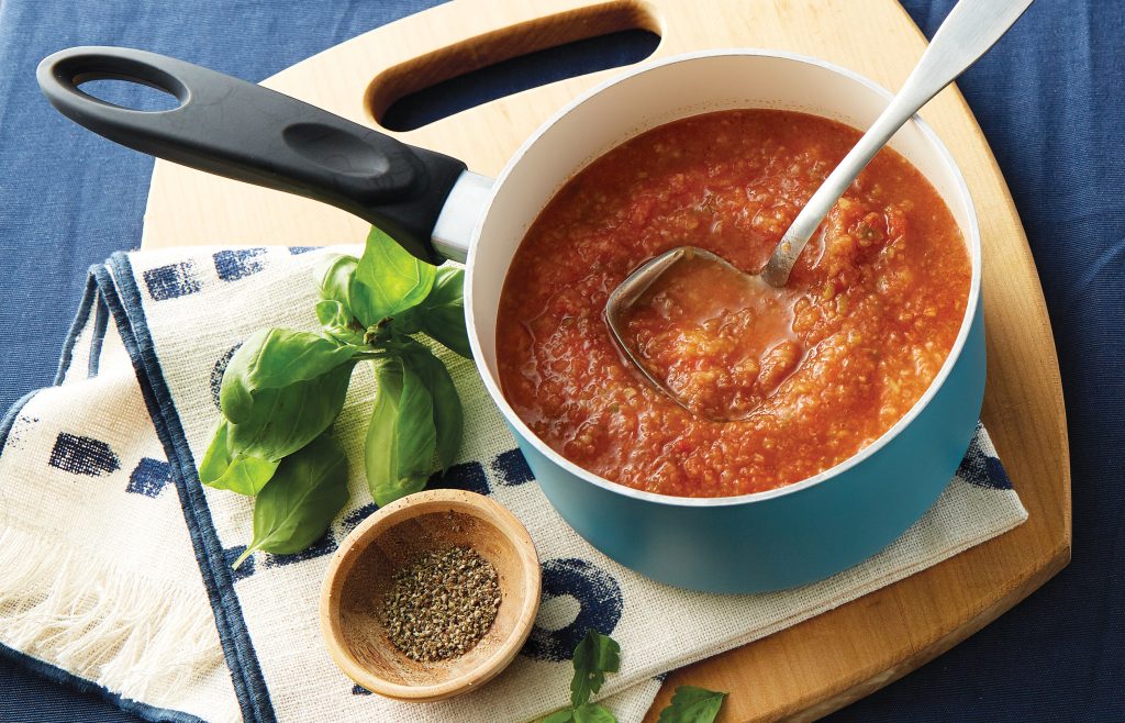 Rich vege-packed tomato sauce Rich vege-packed tomato sauce